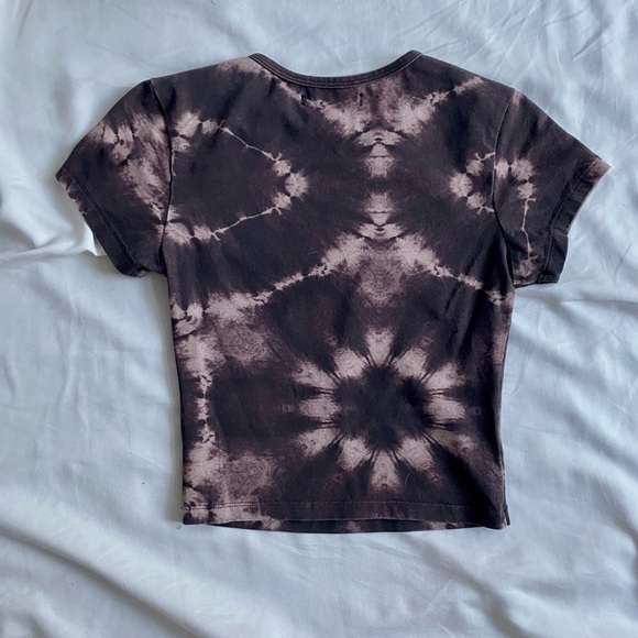 I AM GIA Brown Tie Dye Baby Tee - Picture 3 of 5